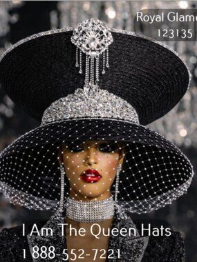 Royal Glamour 123135 | Donna VincDesigner Church Hats for Women – I Am The Queen